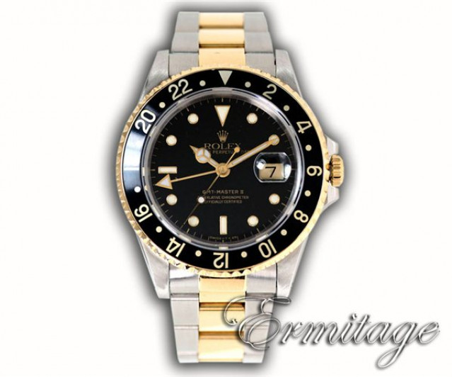 Pre-Owned Rolex GMT-Master II 16713 Gold & Steel 1992